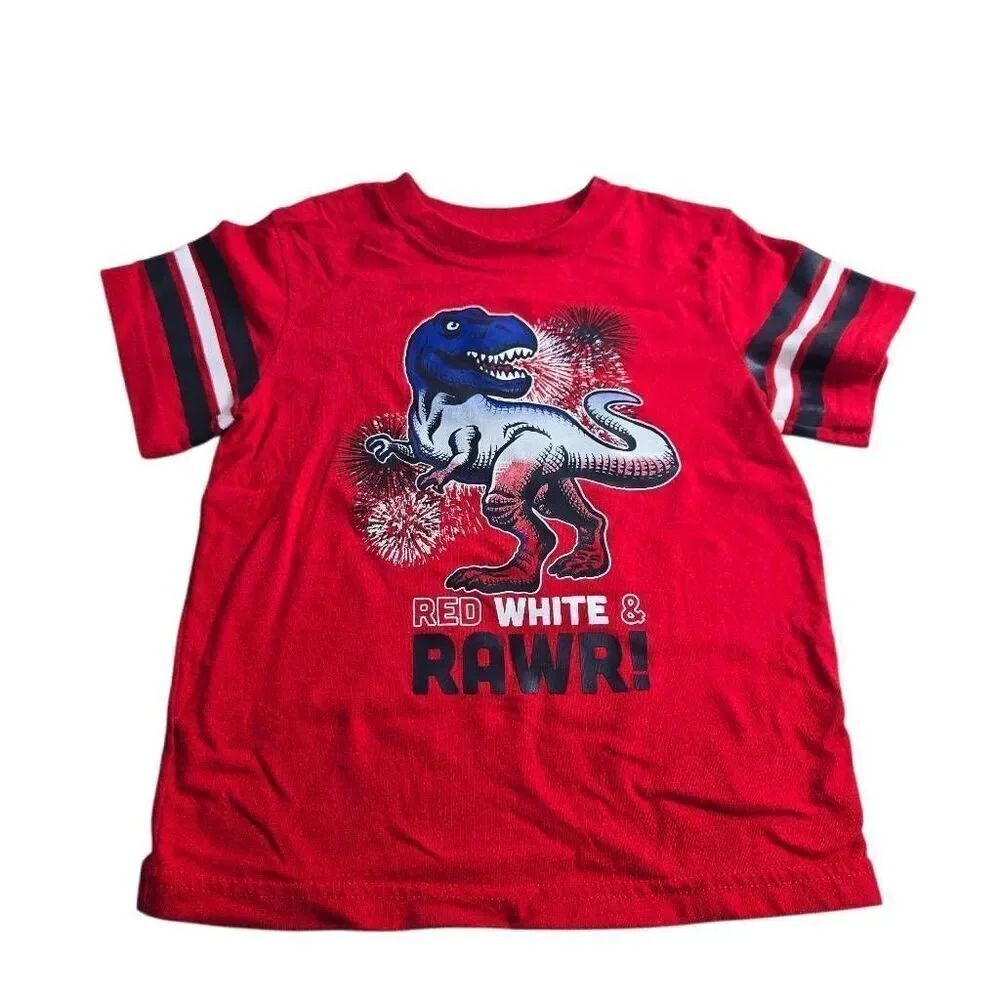 Celebrate Patriotic Dinosaur shirt 5T